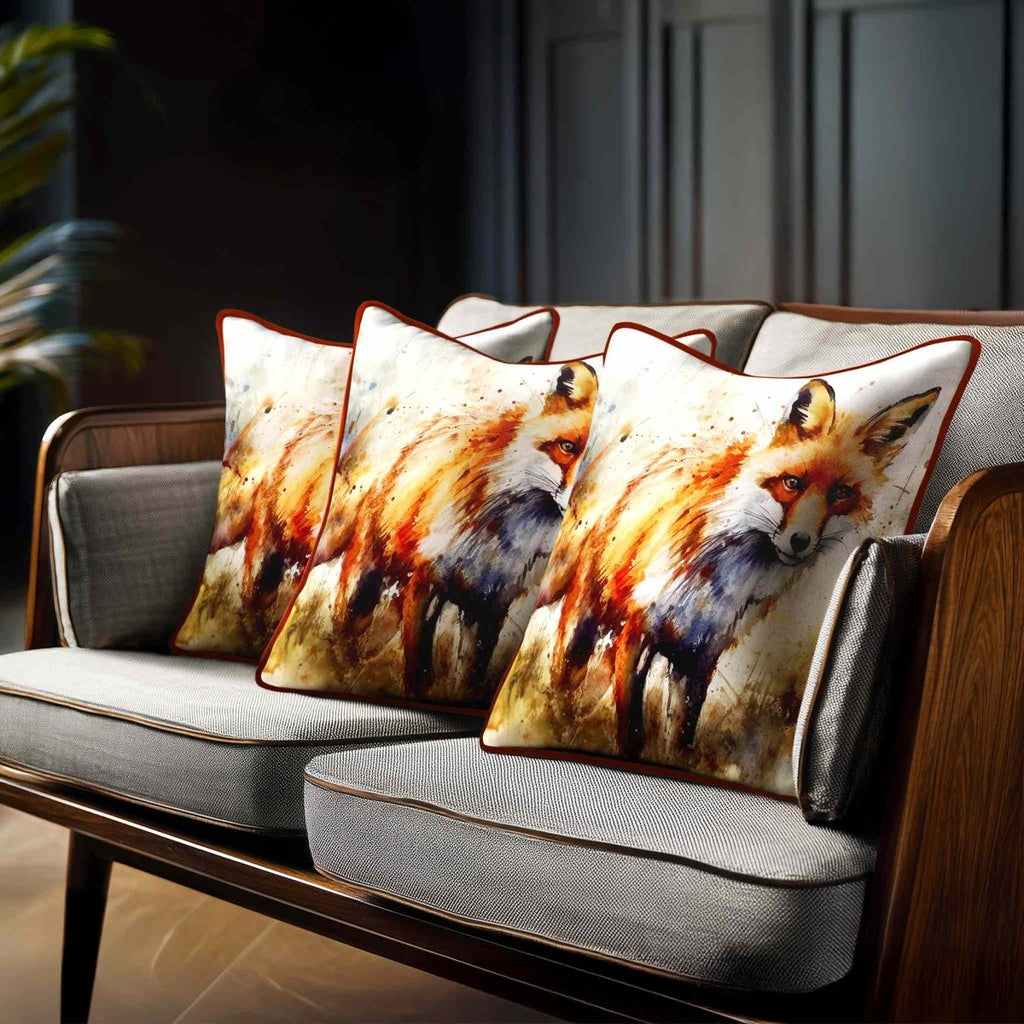 Fox | Sustainable Velvet Cushion - 40 x 40 cm Standard by Izabela Peters
