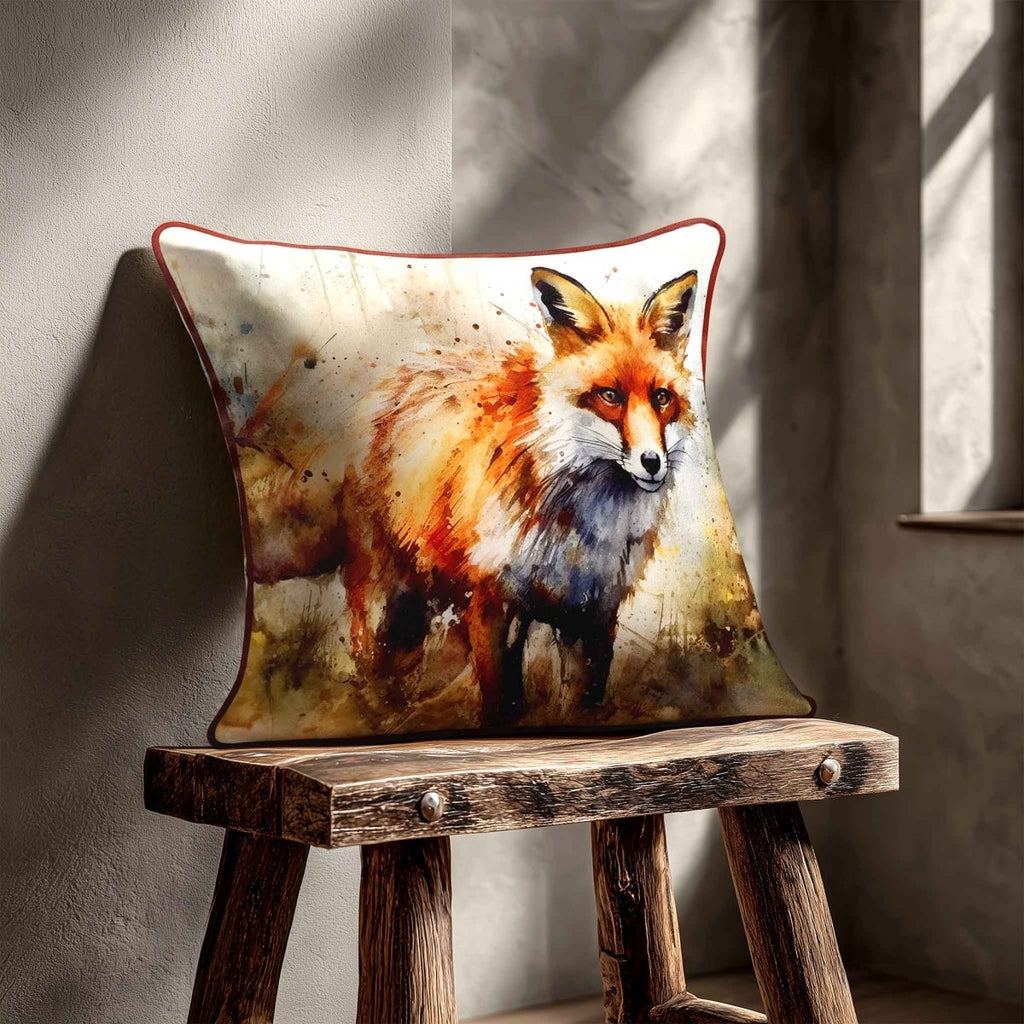 Fox | Sustainable Velvet Cushion - 40 x 40 cm Standard by Izabela Peters