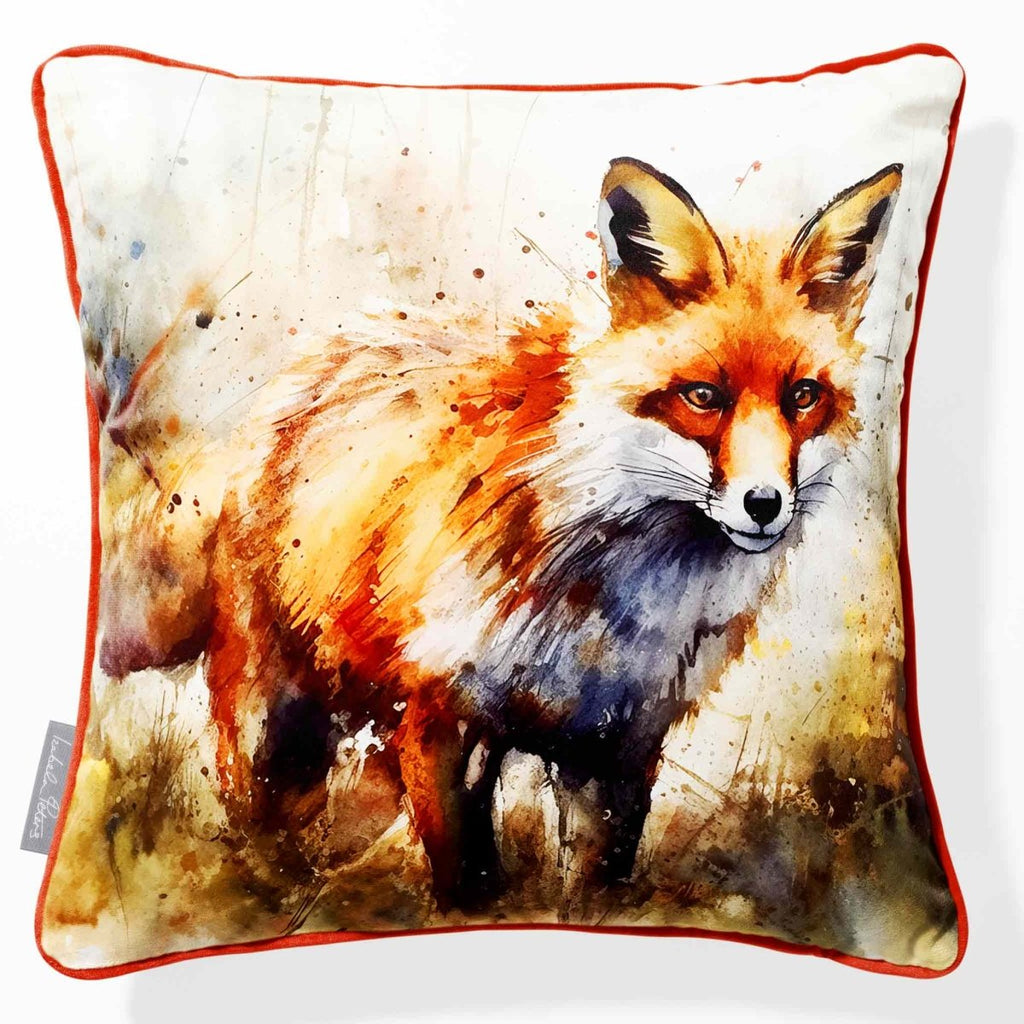 Fox | Sustainable Velvet Cushion - 40 x 40 cm Piped by Izabela Peters