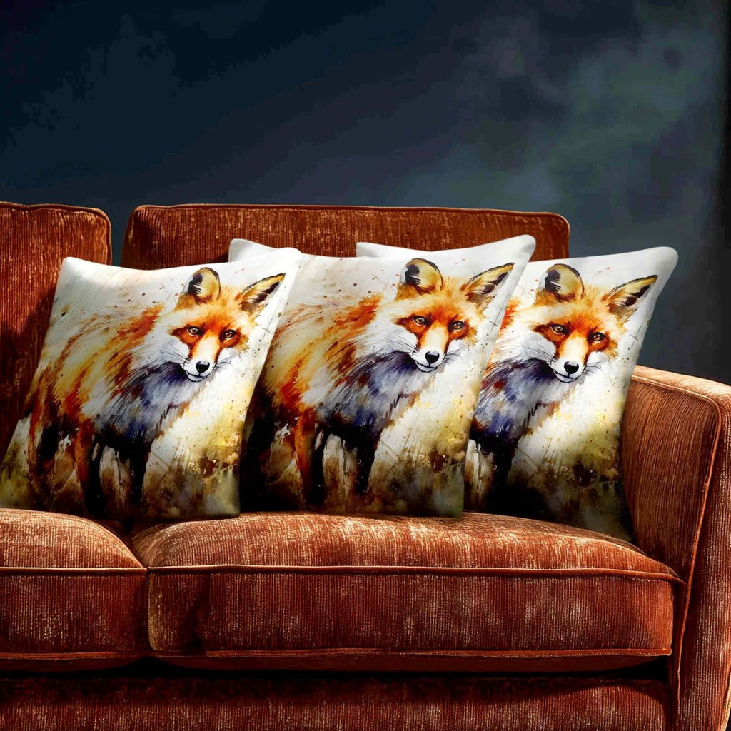 Fox | Sustainable Velvet Cushion - 40 x 40 cm Standard by Izabela Peters