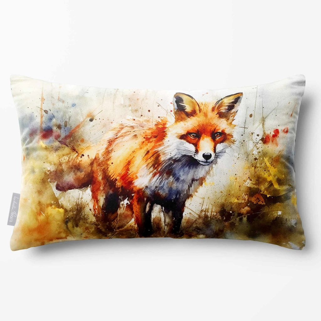 Fox | Sustainable Velvet Rectangle Cushion - 50 x 30 cm Standard by Izabela Peters