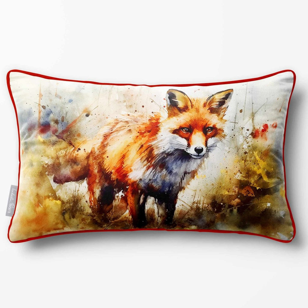 Fox | Sustainable Velvet Rectangle Cushion - 50 x 30 cm Piped by Izabela Peters