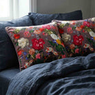 Garden Bouquet | Sustainable Velvet Cushion - Italian Grape 40 x 40 cm Piped by Izabela Peters