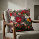 Garden Bouquet | Sustainable Velvet Cushion - Italian Grape 40 x 40 cm Standard by Izabela Peters