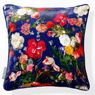 Garden Bouquet | Sustainable Velvet Cushion - Midnight 40 x 40 cm Piped by Izabela Peters