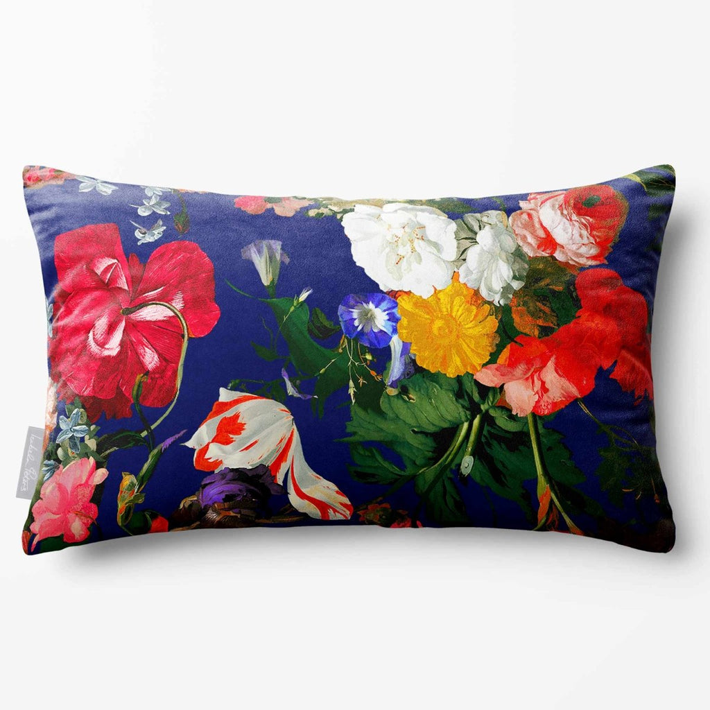 Garden Bouquet | Sustainable Velvet Rectangle Cushion - Rosewater 50 x 30 cm Standard by Izabela Peters