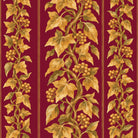 Gilded Ivy Christmas napkin print in burgundy and gold