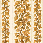 Gilded Ivy Christmas table runner print in ivory and gold