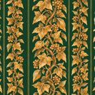 Gilded Ivy Christmas tablecloth print in green and gold