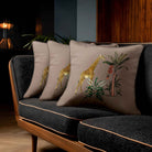 Giraffe | Sustainable Velvet Cushion - Dovedale Stone 40 x 40 cm Standard by Izabela Peters
