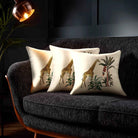 Giraffe | Sustainable Velvet Cushion - Ivory Cream 40 x 40 cm Standard by Izabela Peters