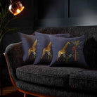 Giraffe | Sustainable Velvet Cushion - Graphite 40 x 40 cm Standard by Izabela Peters