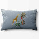 Giraffe | Sustainable Velvet Rectangle Cushion - French Grey 50 x 30 cm Standard by Izabela Peters
