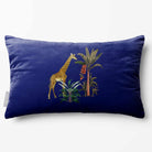 Giraffe | Sustainable Velvet Rectangle Cushion - Midnight 50 x 30 cm Standard by Izabela Peters