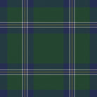 Close-up of the green Tartan Christmas napkin print on cotton, showing the tartan check