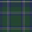 Close-up of the green Tartan Christmas table runner print on cotton, showing the tartan check