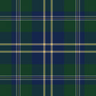Tartan Christmas print in green with navy