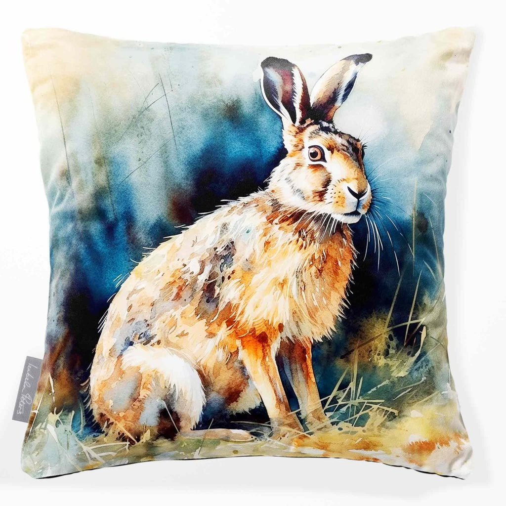 Hare | Sustainable Velvet Cushion - 40 x 40 cm Standard by Izabela Peters
