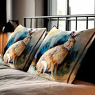 Hare | Sustainable Velvet Cushion - 40 x 40 cm Standard by Izabela Peters