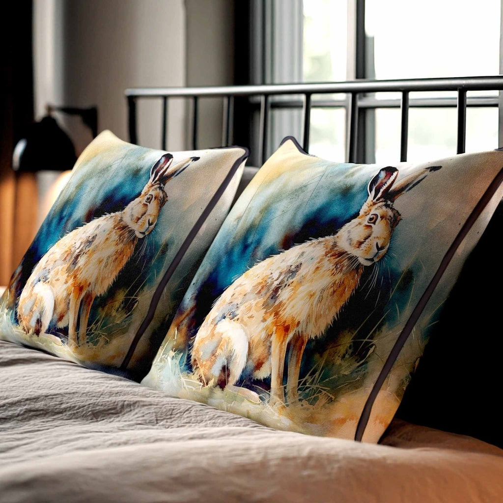 Hare | Sustainable Velvet Cushion - 40 x 40 cm Standard by Izabela Peters