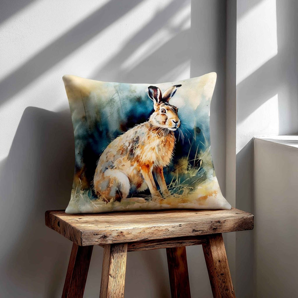 Hare | Sustainable Velvet Cushion - 40 x 40 cm Standard by Izabela Peters