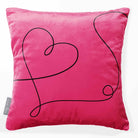 Heart | Sustainable Velvet Cushion - Hot Pink 40 x 40 cm Standard by Izabela Peters
