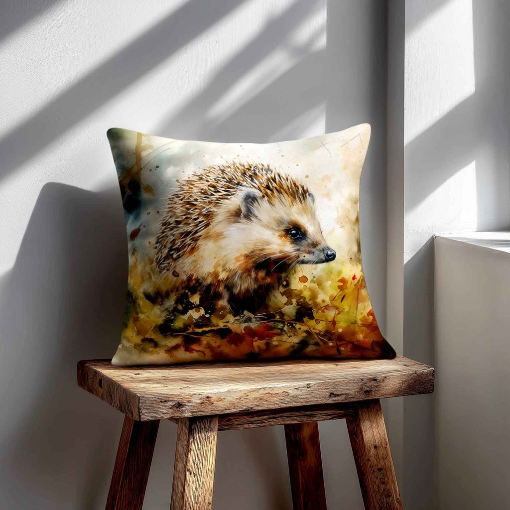 Hedgehog | Sustainable Velvet Cushion - 40 x 40 cm Standard by Izabela Peters