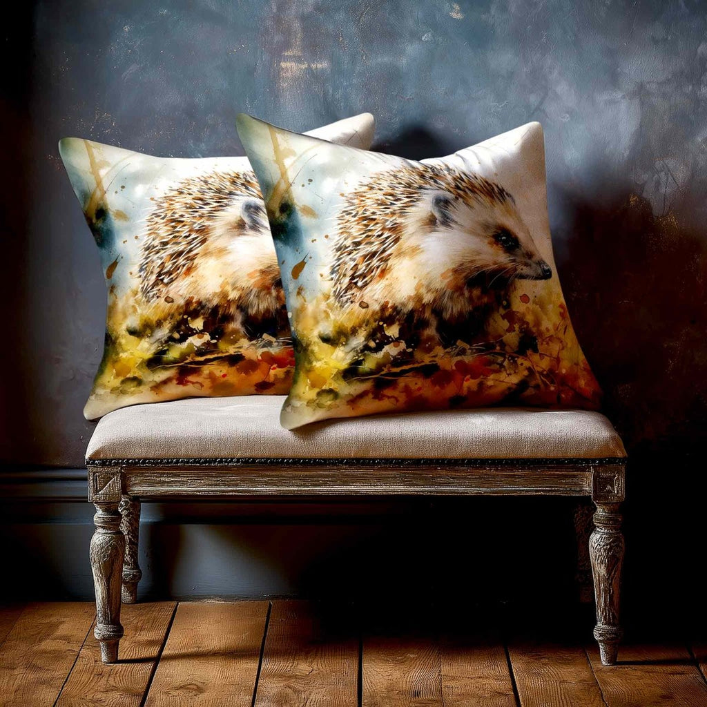 Hedgehog | Sustainable Velvet Cushion - 40 x 40 cm Standard by Izabela Peters