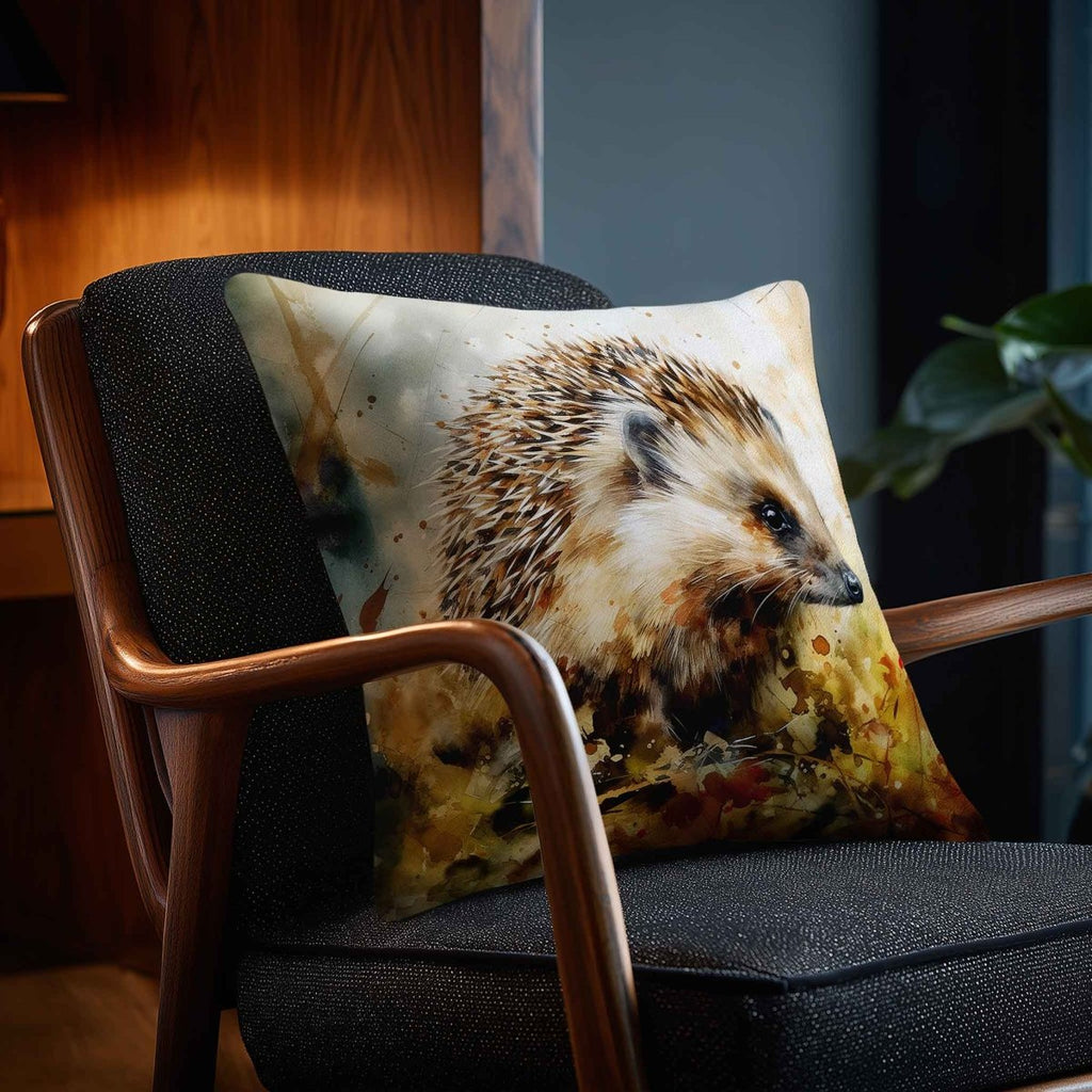 Hedgehog | Sustainable Velvet Cushion - 40 x 40 cm Piped by Izabela Peters