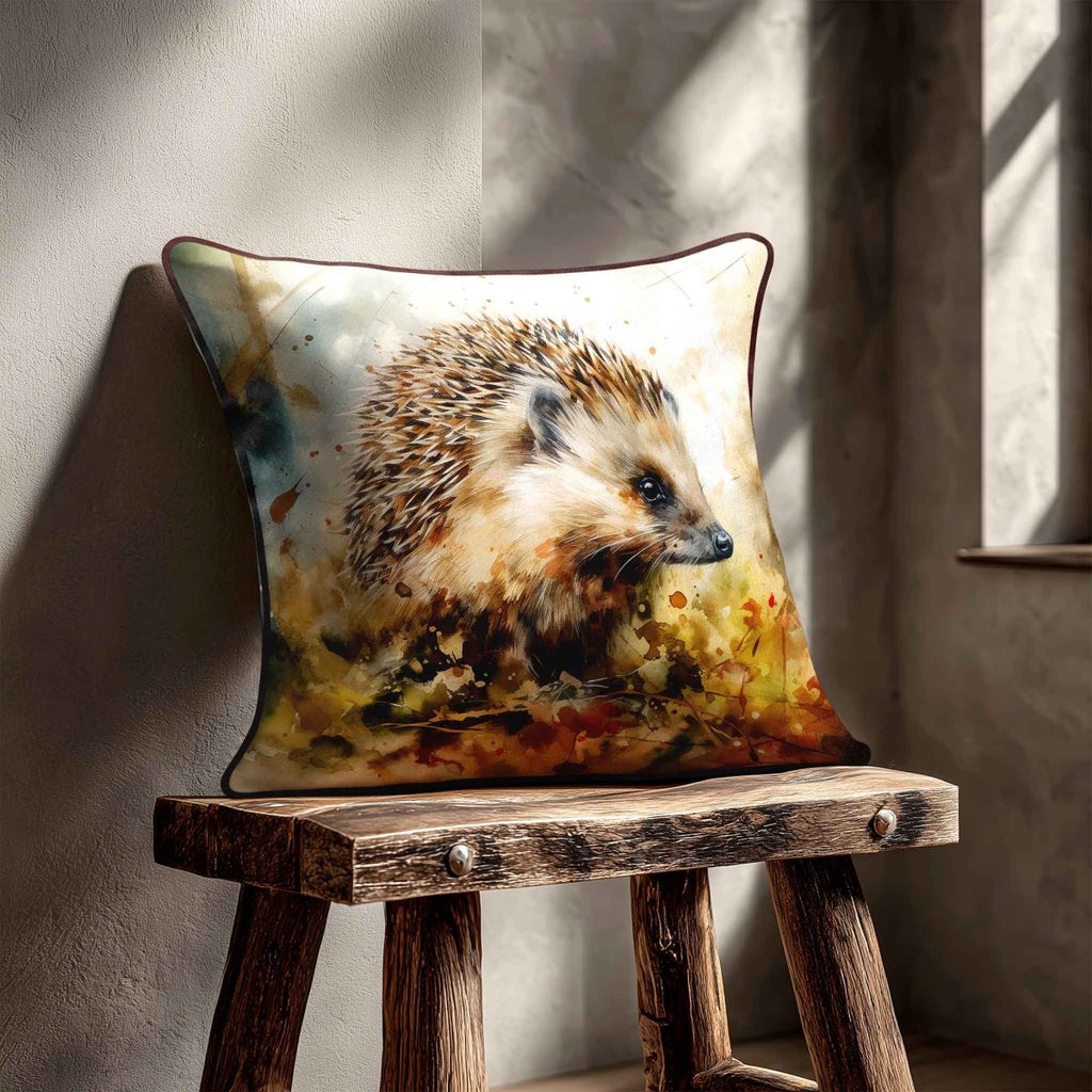 Hedgehog | Sustainable Velvet Cushion - 40 x 40 cm Standard by Izabela Peters