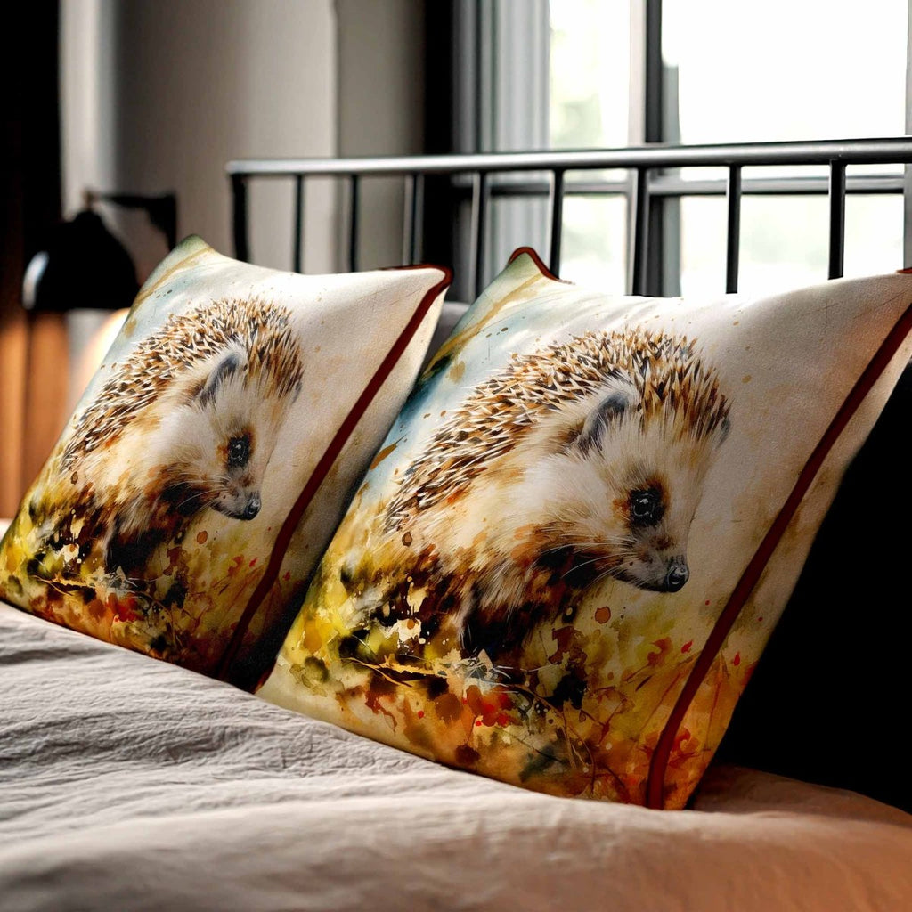 Hedgehog | Sustainable Velvet Cushion - 40 x 40 cm Standard by Izabela Peters