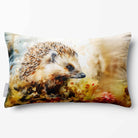 Hedgehog | Sustainable Velvet Rectangle Cushion - 50 x 30 cm Standard by Izabela Peters