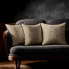 Horse | Sustainable Velvet Cushion - Taupe 40 x 40 cm Standard by Izabela Peters