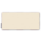 Plain ivory cotton Christmas table runner folded on white