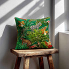 Jungle Fusion | Sustainable Velvet Cushion - Emerald Green 40 x 40 cm Standard by Izabela Peters
