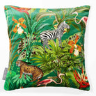 Jungle Fusion | Sustainable Velvet Cushion - Emerald Green 40 x 40 cm Smooth by Izabela Peters