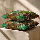 Jungle Fusion | Sustainable Velvet Cushion - Italian Grape 40 x 40 cm Standard by Izabela Peters