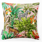 Jungle Fusion | Sustainable Velvet Cushion - Rosewater 40 x 40 cm Smooth by Izabela Peters