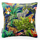 Jungle Fusion | Sustainable Velvet Cushion - Midnight 40 x 40 cm Smooth by Izabela Peters