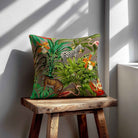 Jungle Fusion | Sustainable Velvet Cushion - Dovedale Stone 40 x 40 cm Standard by Izabela Peters