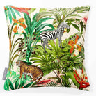 Jungle Fusion | Sustainable Velvet Cushion - Ivory Cream 40 x 40 cm Smooth by Izabela Peters