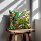 Jungle Fusion | Sustainable Velvet Cushion - Ivory Cream 40 x 40 cm Standard by Izabela Peters