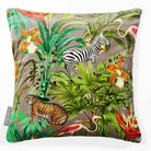 Jungle Fusion | Sustainable Velvet Cushion - Dovedale Stone 40 x 40 cm Smooth by Izabela Peters