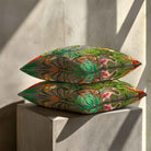 Jungle Fusion | Sustainable Velvet Cushion - Dovedale Stone 40 x 40 cm Standard by Izabela Peters
