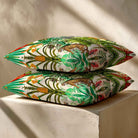 Jungle Fusion | Sustainable Velvet Cushion - Ivory Cream 40 x 40 cm Standard by Izabela Peters