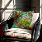 Jungle Fusion | Sustainable Velvet Cushion - French Grey 40 x 40 cm Standard by Izabela Peters