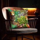 Jungle Fusion | Sustainable Velvet Cushion - Italian Grape 40 x 40 cm Standard by Izabela Peters