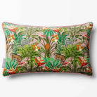 Jungle Fusion | Sustainable Velvet Rectangle Cushion - Rosewater 50 x 30 cm Piped by Izabela Peters
