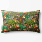 Jungle Fusion | Sustainable Velvet Rectangle Cushion - Italian Grape 50 x 30 cm Standard by Izabela Peters