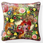 Junglescape | Sustainable Velvet Cushion - Italian Grape 40 x 40 cm Piped by Izabela Peters